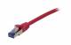 Patch cable RJ45, CAT6A 500Mhz, 1.5m, pink, S-STP(S/FTP), component tested (GHMT certified), AWG26, Synergy 21
