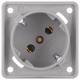 Berker 841852526 Steckdose SCHUKO 45° Integro grau matt