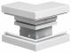 Hager BRA8513039016 outside corner base profile aluminum 85x130mm OT80mm traffic white