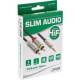 InLine® Basic Slim Audio Kabel Klinke 3,5mm ST an 2x Cinch ST, 1m