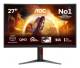 AOC CQ27G4Z2 68,6 cm (68,6 cm ( 27 inch )) 16:9 HDMI+DP Curved VA Lift
