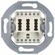 Berker 454402 TAE-Steckdose 2x6/6NFF Modul-Einsatz weiss matt
