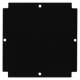 Telecom Behnke 20-4907 Behnke backing plate for frame size 1 (closed)