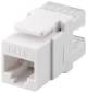 Goobay 95740 Keystone Modul RJ45 CAT 6, UTP, 250 MHz, 16,7 mm breit, RJ45-Buchse (8P8C), Klemmleiste für LSA Montage (werkzeugfrei)