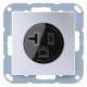 Jung A521-20AL A 521-20 AL NEMA socket 20A, 125VAC with safety standard U.S. UP alu