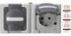KOPP 131256002 BLUE ELECTRIC Schuko socket outlet with hinged cover 2-way pre-wired