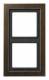 Jung MED2982AT Rahmen 2fach LS/FD-design Messing antik