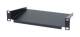 Allnet ALL-S0002262 25,4 cm ( 10 inch )zbh. compartment floor, T150 mm/1 U, black, front mounting