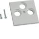 Hager GZSAT3A7035 Central disc TV/SAT 3-way for frame trim panel 55 hfr light grey