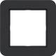 Hager WAD7100BM frame 1-pole C.1 night black matte
