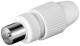 Goobay 11942 Koax-Quick-Stecker mit Klemmbefestigung - Koax-Quick-Stecker aus Kunststoff, 