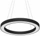 Lts Licht und Leuchten 667403 LTS CERS-P 104.830.1/DALI black Cerchio Small pendant light 80W 930