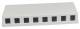 Keystone, module carrier, patch panel for 8x TP module, surface-mounted, white (ABS), Synergy 21