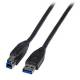 Kabel USB, A(St) => B(St), 3,0m, USB3.0, schwarz,