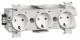 Hager GS30019016 Steckdose 3-fach mit Wago Steck-/Klemmtechnik Frontrastend