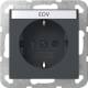 GIRA 445728 SCHUKO BSF System 55 Anthraz