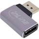 InLine® DisplayPort 1.4 Adapter, DisplayPort Stecker /Buchse, 90° rechts, 8K