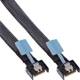 InLine® MCIO Kabel, MCIO x4 Stecker zu MCIO x4 Stecker, 0,75m
