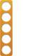 Berker 10152339 Rahmen 5fach R.1 Acryl orange transparent/polarweiß glänzend