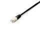 Equip 645690 Patch cable Cat6A 10x S/FTP 2xRJ45 1.00 m black Plat