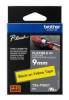 Brother tape cassette 9mm yellow/black TZe-FX621