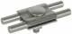 Dehn + Soehne 306029 DEHN parallel connector NIRO (V4A), f. 7-10mm Rd