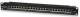INTELLINET 720038 24-Port Cat6 Patchpanel, geschirmt 24 Ports, FTP, 1 HE, Klemmleisten mit 90 Grad abgewinkelten Kabeleinführungen, schwarz
