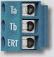 Siedle BTS/BFS 850-.. Anschlussklemmen Blau