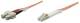 INTELLINET Fiber Optic Patch Cable LC/SC OM2 3m orange 50/125um Duplex Multimode