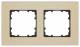 Siemens 5TG11223 DELTA miro aluminum frame 2-fold real material aluminum oxide yellow