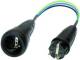 Benning 044131 Messadapter aktiv 16 A Stecker/Kupplung für Leckstromzange CM9
