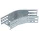 OBO Bettermann 6036130 RB 45 610 FT Bogen 45° für Kabelrinne horizontal 