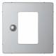 Merten MEG5775-6036 central plate Univ. RTR insert with stainless steel touch display