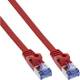 InLine® Patchkabel flach, U/FTP, Cat.6A, rot, 3 m