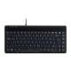 Perixx PERIBOARD-409 H, DE, Mini USB-Tastatur, 2 Hubs, schwarz