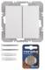 Berker 85656289 KNX-Funk Wandsender 2fach fl quicklink S.1/B.3/B.7 polarweiß