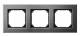 Merten 475314 475 314 M-PLAN metal frames 3X, Rhodium