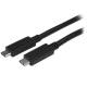 STARTECH.COM USB C Cable 3ft 1m with Power Delivery USB PD Power Pass Through Charging USB to USB Cord