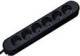 Bachmann table socket, 6x sockets (CEE7)->plugs (CEE7), 1.5m, black, SMART