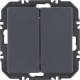 Berker 24126186 Wandsendermodul Enocean mit Wippe 2fach Q.x anthrazit samt