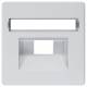 Siemens 5TG1258 SIEM DELTA i-system, aluminium-m Abdeckpl. UAE-Anschlussdose Rutenbeck