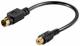 Goobay 60845 DIN/Cinch-Adapterkabel - Mini-DIN 4-Stecker (S-Video) > Cinch-Buchse