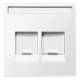 Merten MEG4564-0419 Central plate 2f Mod. Jack lettering + dust. polar white