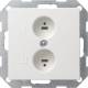 GIRA 040203 Stereo-Lautsprecher Steckdose System 55 Reinweiß