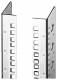 Rittal 7827181 DK-TS Mounting angles, 482.6 mm (48,3 cm ( 19 inch )), L-shaped mounting angle, For H: 1800 mm, 38 U