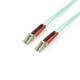 Startech.com A50FBLCLC2 10Gb Aqua LC/LC Duplex 50/125 Multimode LSZH fiber optic cable