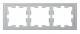 Merten MEG4030-6536 D-Life frame 3-fold stainless steel