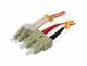 Fiber optic 2-fiber patch kit. 1.0mtr.LC-SC, 50/125um,OM2, AD=2mm, Synergy 21