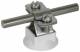 Dehn + Soehne 274150 DEHN conductor holder StSt f. Rd 8-, plastic base gray
