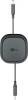 Goobay Selbstaufrollendes USB-C™-Kabel, 1 m, schwarz,silb